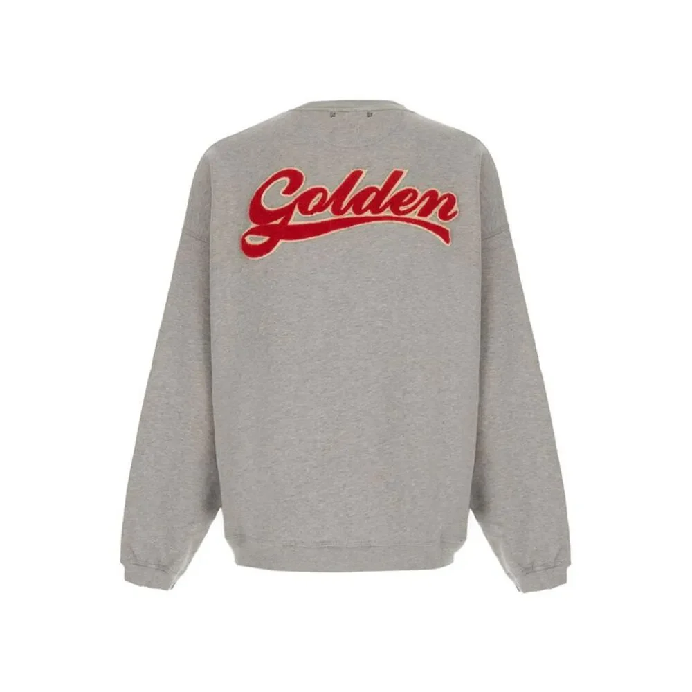 Golden Goose Men Hooded Sweatshirt With Pockets Gray Men